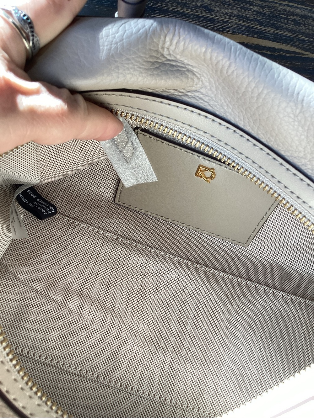 Donna Karan Chantilly Leather Mini Satchel Bag with Chain Charms - Picture 12 of 13